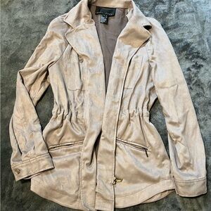 Yansi Fugel faux suede cream/tan jacket